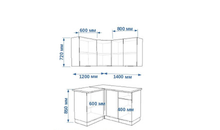 Кухня «Стамбул Акция Лайн арт. 3 - 1200х1400 »